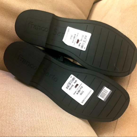 NEW Franco Sarto Black Chelsea Boots Women’s 9 Ankle Booties Zip Elastic - Picture 8 of 8